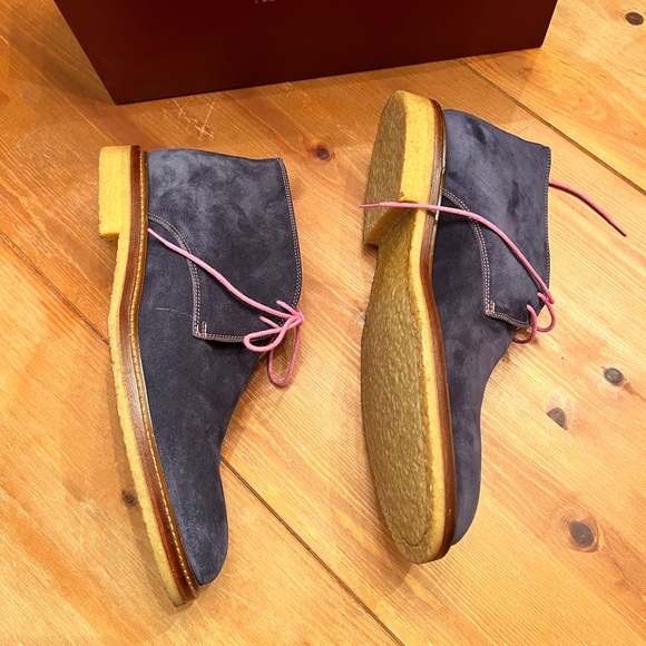 Mens To Boot New York Navy Suede Desert Chukka Boots size 8.5 - Picture 4 of 8